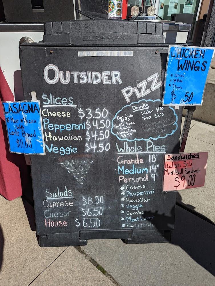 Outsider Pizza Menu image 3